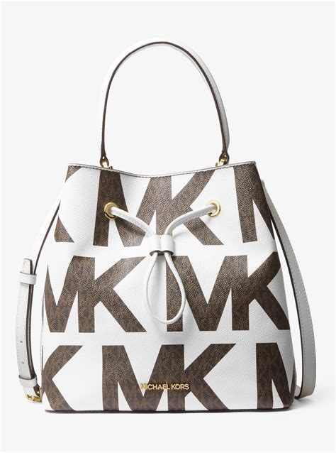 michael kors logo print bag|Michael Kors graphic logo purse.